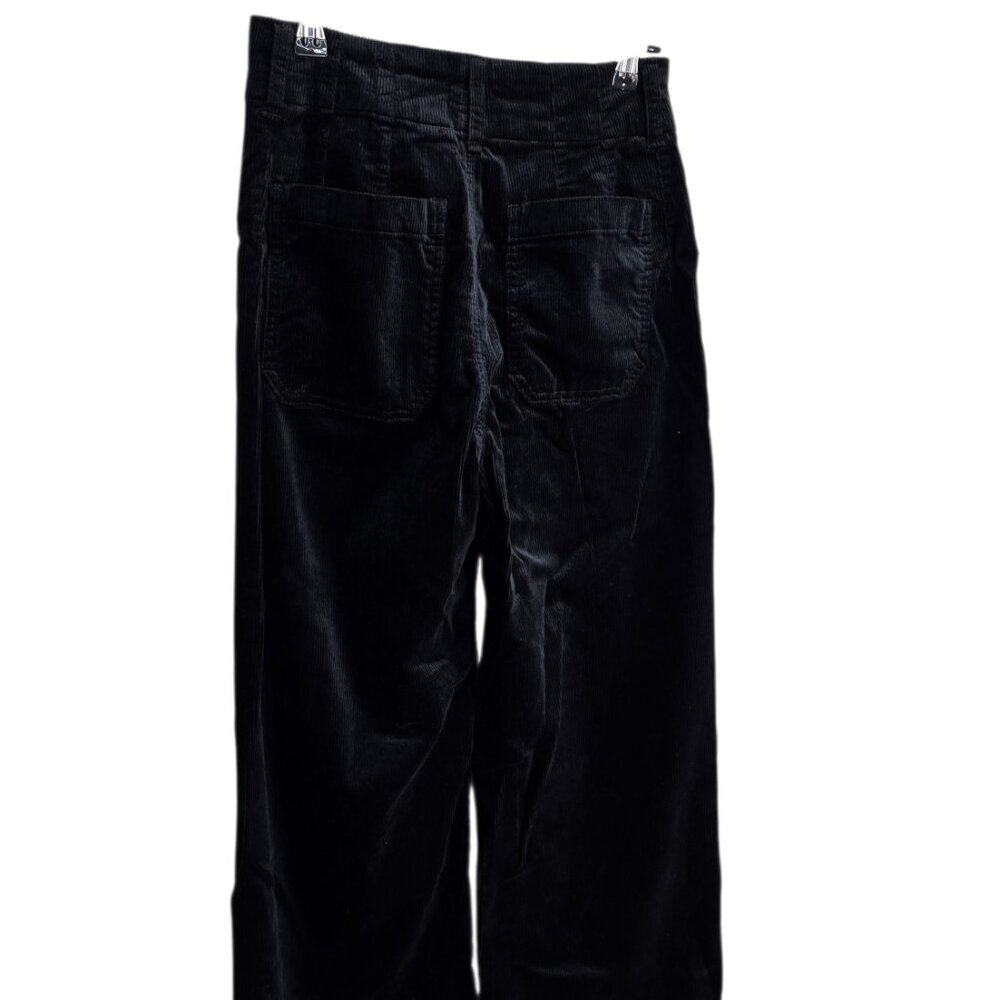 Anthropologie Maeve The Colette Full Length Wide Leg Corduroy, Black, Hi Rise,25 - Picture 11 of 11